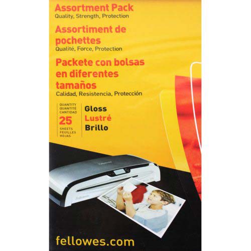Fellowes Premium Pouch Laminating Starter Kit 25pk - 52018
