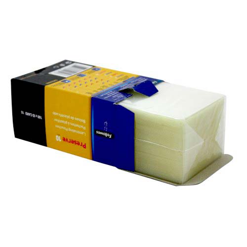 Fellowes Punched ID Card Laminating Pouches - 100pk