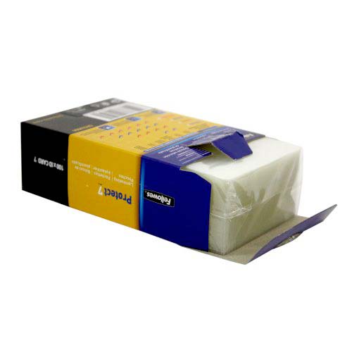 Fellowes Punched ID Card Laminating Pouches - 100pk