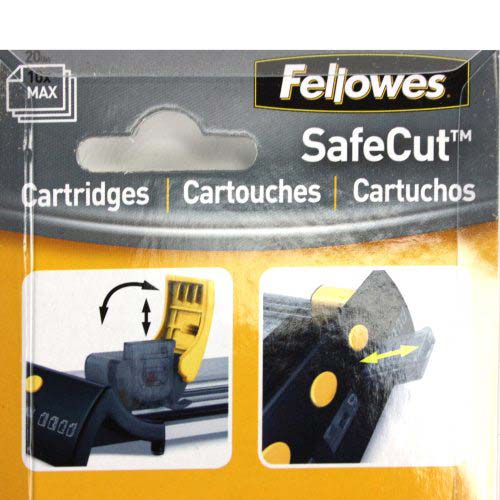 Fellowes SafeCut Straight Replacement Cartridges 2pk - 5411404
