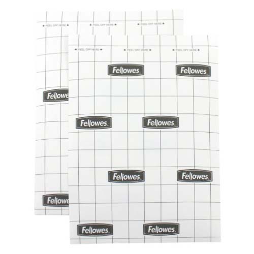 Fellowes Self Adhesive 9" x 12" 3mil Laminating Sheets