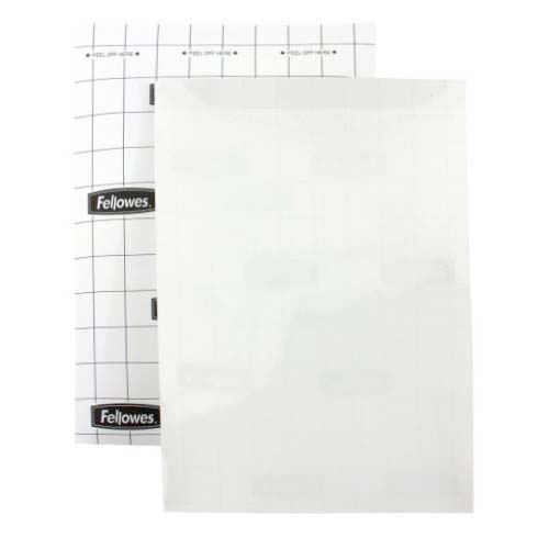 Fellowes Self Adhesive 9" x 12" 3mil Laminating Sheets