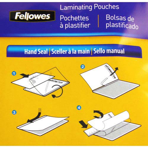 Fellowes Self Adhesive ID Tag Pouches with Slots 5pk - 5220701