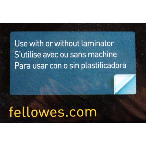 Fellowes Self Adhesive Letter Size Laminating Pouches 5pk - 52205