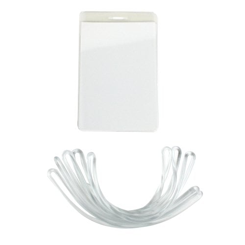 Fellowes Self Adhesive Luggage Tag Pouches with Loops 5pk - 5220301