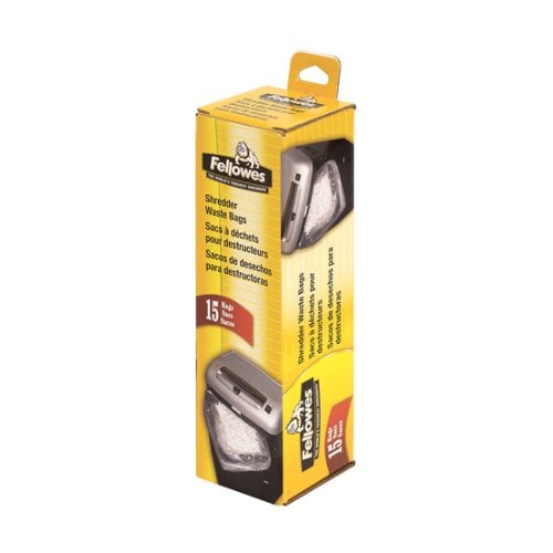 Fellowes Waste Bags for Household and Small Office Shredders - 3605901