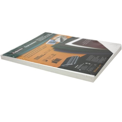 Fellowes White Grain Oversize Binding Covers 200pk - 52137