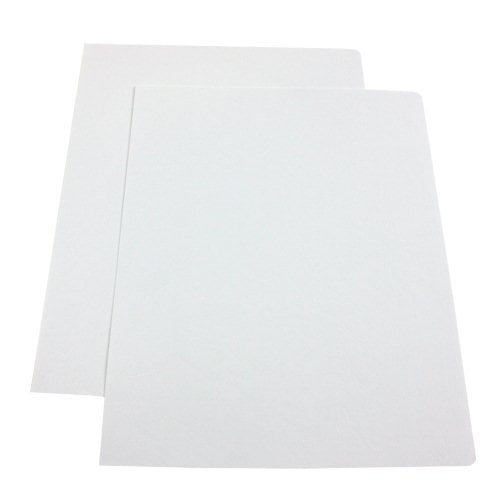 Fellowes White Grain Oversize Binding Covers - 50pk