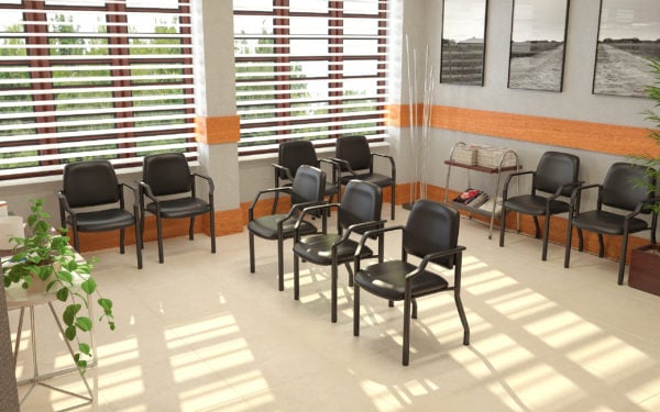 Boss Clean Comfort Guest Chair - B9591AM-BK