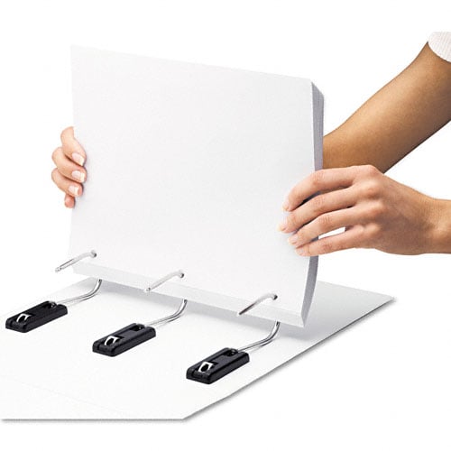 Find-It Gapless Loop 5" White 3-Ring View Binder - 1pk