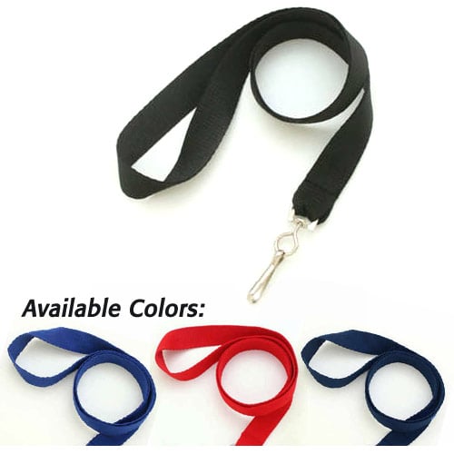 Flat Lanyard with Swivel Hook - 100pk