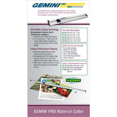 Fletcher-Terry Gemini Pro 100" Rail Cutter
