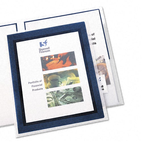 Avery Flexi-View Two-Pocket Folder Navy 2pk - 47846