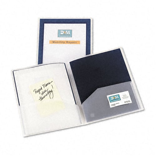 Avery Flexi-View Two-Pocket Folder Navy 2pk - 47846