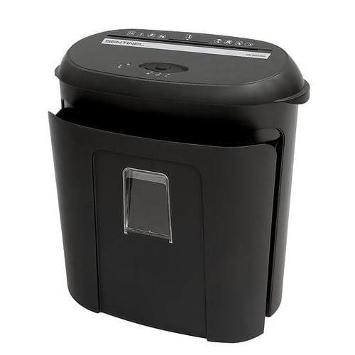 Sentinel FM100P 10-Sheet Level P-4 Micro-Cut Paper Shredder with Pull-Out Bin