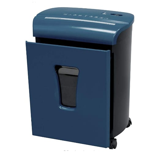 Sentinel FM102P Blue 10-Sheet Level P-4 Micro-Cut Paper Shredder (Discontinued)