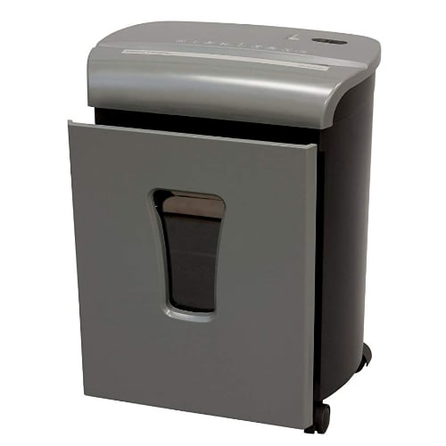 Sentinel FM102P Gunmetal 10-Sheet Level P-4 Micro-Cut Paper Shredder