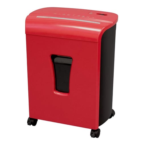 Sentinel FM102P Red 10-Sheet Level P-4 Micro-Cut Paper Shredder (Discontinued)