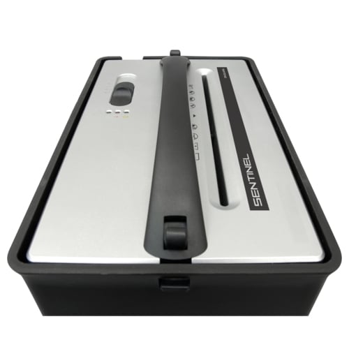 Sentinel FM84B 8-Sheet Level P-4 Micro-Cut Paper Shredder with Handle