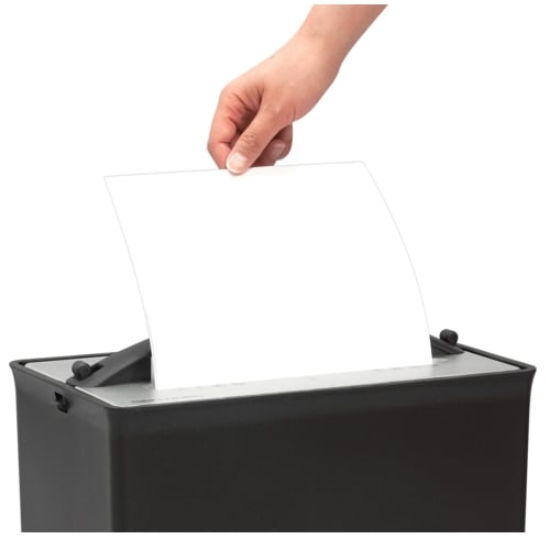 Sentinel FM84B 8-Sheet Level P-4 Micro-Cut Paper Shredder with Handle