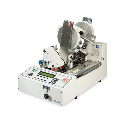 Formax FD 282 Double-Head Edge Tabber with Synchronized Feeder and Accessories