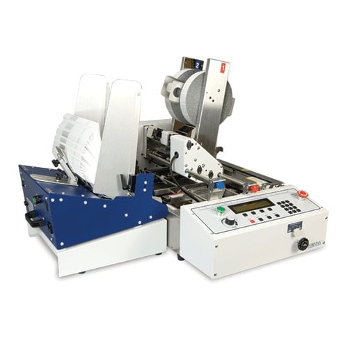 Formax FD 282 Double-Head Edge Tabber with Synchronized Feeder and Accessories