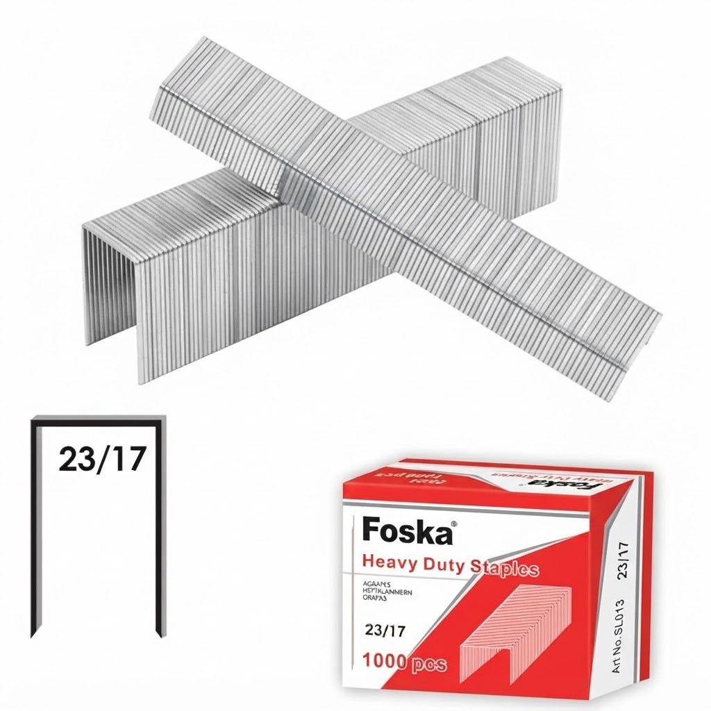 Foska 11/16" Heavy-Duty Staples for Skrebba W117R, W117L, and W115 Staplers