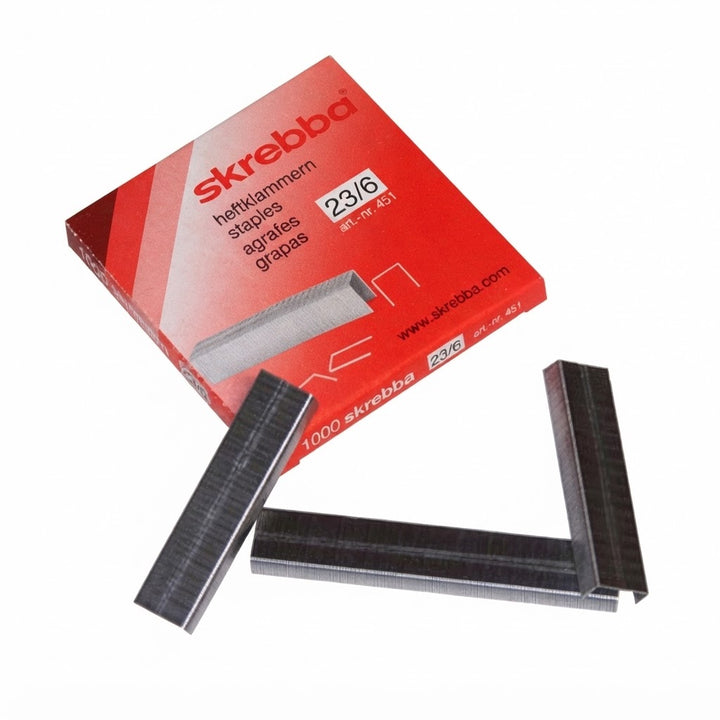 Foska 1/4" Heavy-Duty Staples for Skrebba W117R, W117L, and W115 Staplers