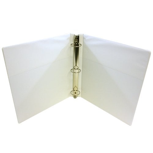GBC 1-1/2" Round Ring Standard White Clear View Binder 12 pk - 8313002