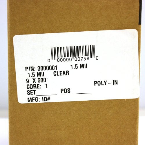 GBC 1.5 Mil Clear NAP-LAM I 9" x 500' - 3000001