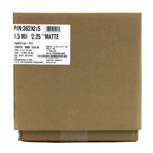 GBC 1.5 Mil Digital Lay Flat 12.25" x 3000' Matte - 3029215