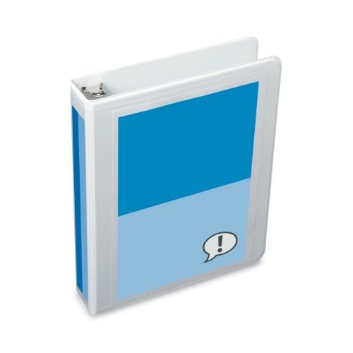 GBC 1" Angle D 3-Ring 5.5" x 8.5" Binders 12pk - 8310046