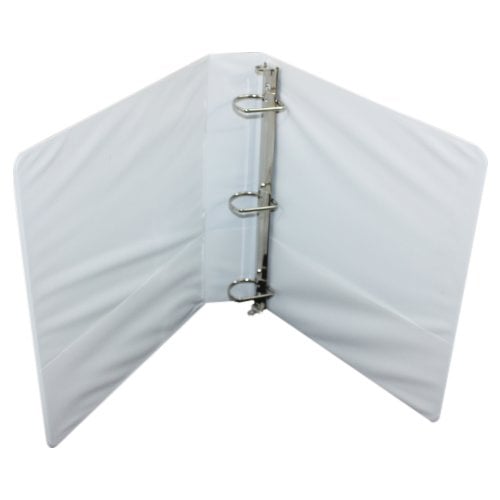 GBC 1" D-Ring Standard White Clear View Binder 12pk - 8313015