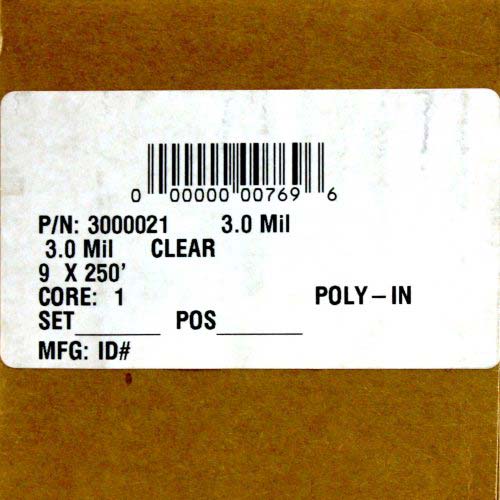 GBC 3.0 Mil Clear NAP-LAM I 9" x 250' - 3000021