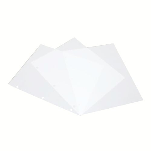 GBC HeatSeal 3-Hole Punched Crystal Clear Letter Sized Laminating Pouches - 15pk