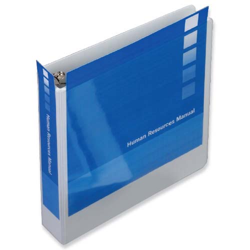 GBC 4" D-Ring Premium PVC-Free White Clear View Binder - 6pk - 8310518
