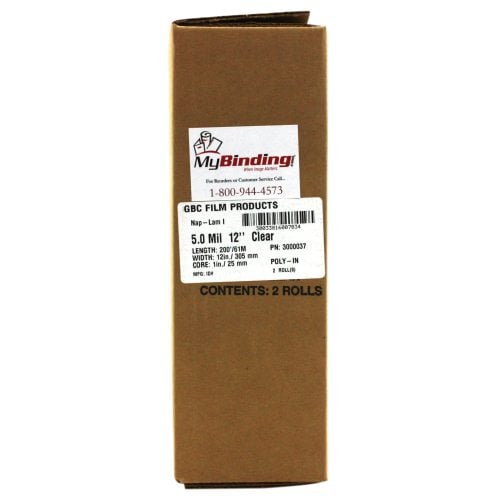 GBC 5.0 Mil Clear NAP-LAM I 12" x 200' - 3000037