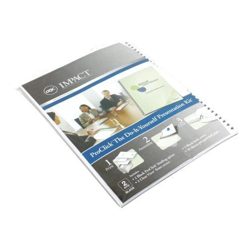 GBC 5/16" ProClick Do-It-Yourself Presentation Kit 2pk - 2515665