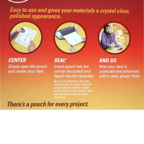 GBC HeatSeal Ultra Clear 5mil Black Framed Letter Size Laminating Pouches 25pk - 3747190