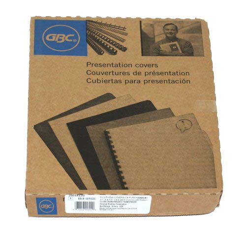 GBC 7mil 8.5" x 11" Clearview Coil Punched Covers 100pk - 2001812