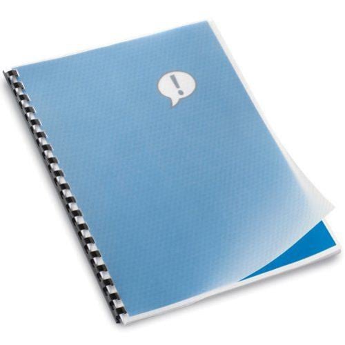GBC 7mil 8.5" x 11" Comb Punched Clear Covers 100pk - 2001811