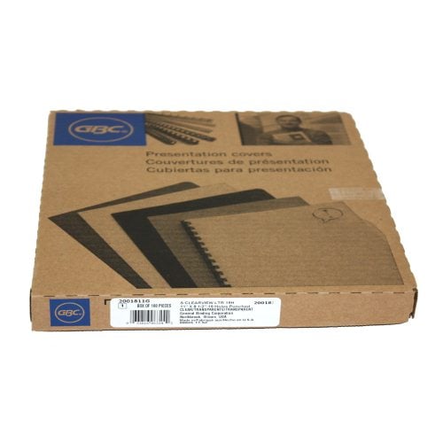 GBC 7mil 8.5" x 11" Comb Punched Clear Covers 100pk - 2001811
