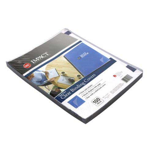 GBC 7mil 8.75" x 11.25" Clear View Covers 100pk - 2000036