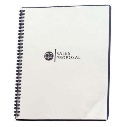GBC 8.75" x 11.25" Clear View 19 Hole Punched Covers 100pk - 2020024