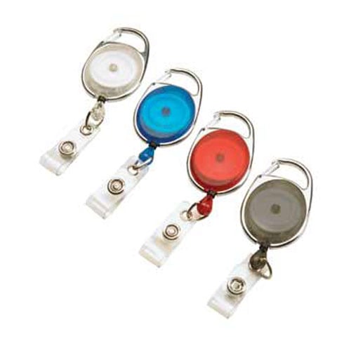 GBC BadgeMates Assorted Carabiner Badge Reels 4pk - 3747498