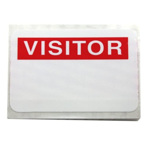 GBC Badgemates Auto-Expiring Visitor ID Badge - 25pk