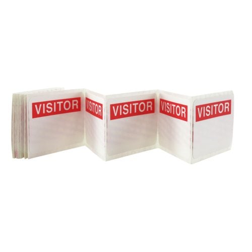 GBC Badgemates Auto-Expiring Visitor ID Badge - 25pk