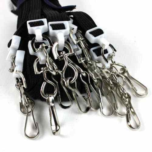 GBC Badgemates Black Breakaway Lanyard 12pk - 3748055 - Clearance Sale