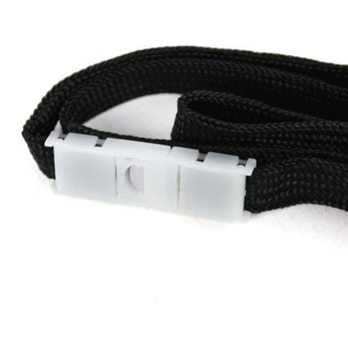 GBC Badgemates Black Breakaway Lanyard 12pk - 3748055 - Clearance Sale