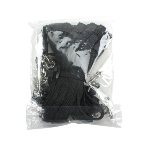 GBC Badgemates Black Breakaway Lanyards with Swivel Hook- 8pk